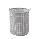 Black & White Checked Laundry Basket – Style Meets Function